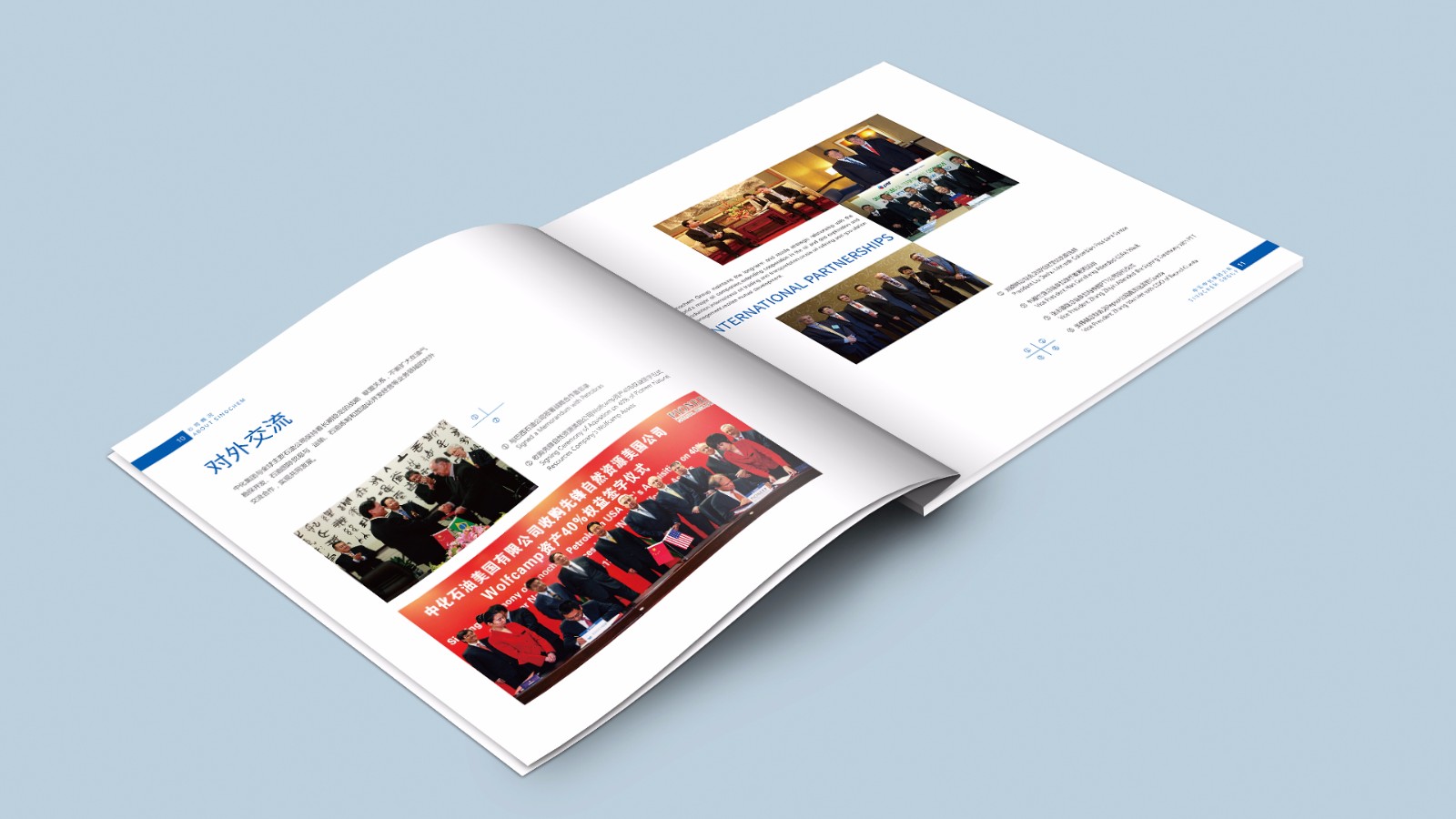 中化石油平面畫(huà)冊設計